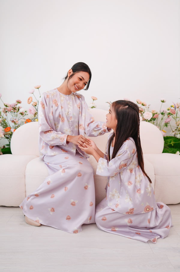 4308 ROSEANNE FLORAL KURUNG (LAVENDER)