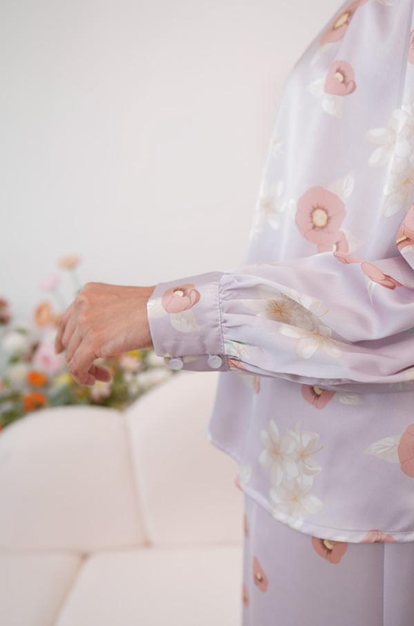 4394 ROSEANNE FLORAL KURUNG (LAVENDER)