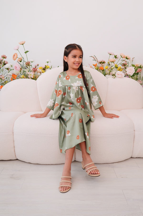 LITTLE ROSEANNE SET (OLIVE GREEN)