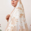 AINUN PRINTED SHAWL (BLEACHED APRICOT)