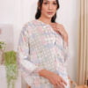 MAYA PRINTED KURUNG (PINK PURPLE)