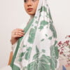 AINUN PRINTED SHAWL (ARTICHOKES GREEN)