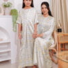 MAYA PRINTED KURUNG (EGGNOG YELLOW)