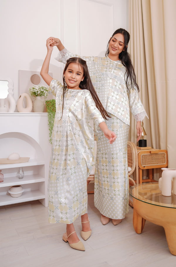 LITTLE MAYA KAFTAN (EGGNOG YELLOW)