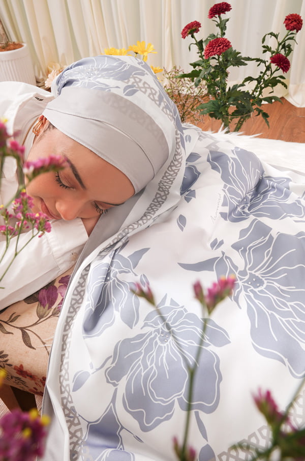 5673 AINUN PRINTED SHAWL (ZEN BLUE)