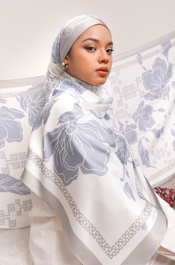 5696 AINUN PRINTED SHAWL (ZEN BLUE)