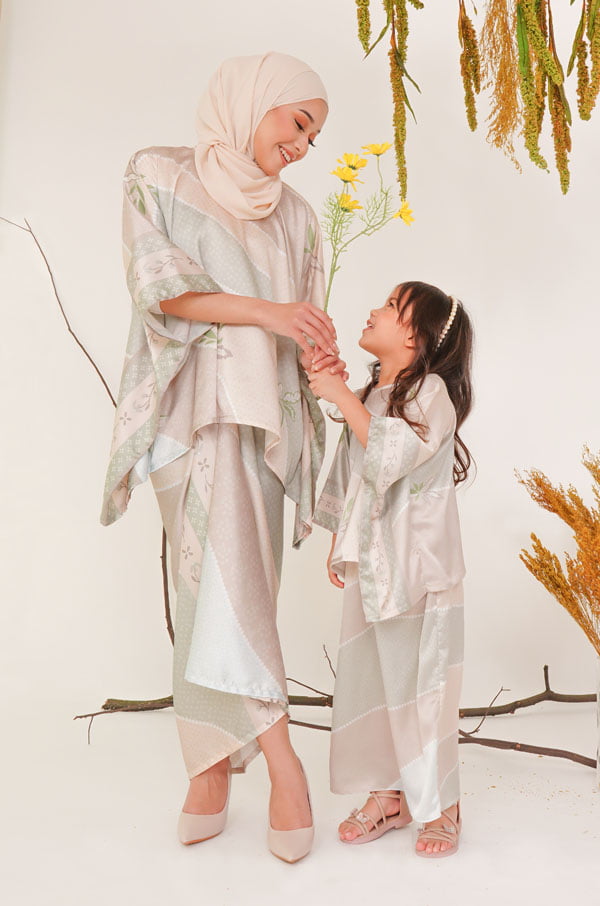 MANEES PAREO SET KIDS (TEA GREEN)