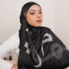 HULWAH PRINTED SHAWL (ASWAD BLACK)