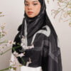 HULWAH PRINTED SHAWL (ASWAD BLACK)