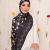 AILEE PRINTED SHAWL (BLACK SWAN)