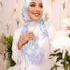 AZALEA PRINTED SHAWL (CAROLINA BLUE)