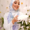 AZALEA PRINTED SHAWL (CAROLINA BLUE)