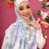 AZALEA PRINTED SHAWL (CAROLINA BLUE)