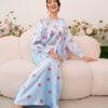 ROSEANNE FLORAL KURUNG (LIGHT BLUE)