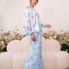 ROSEANNE FLORAL KURUNG (LIGHT BLUE)