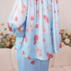 ROSEANNE FLORAL KURUNG (LIGHT BLUE)
