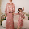ROSEANNE FLORAL KURUNG (CORAL BROWN)