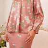 ROSEANNE FLORAL KURUNG (CORAL BROWN)