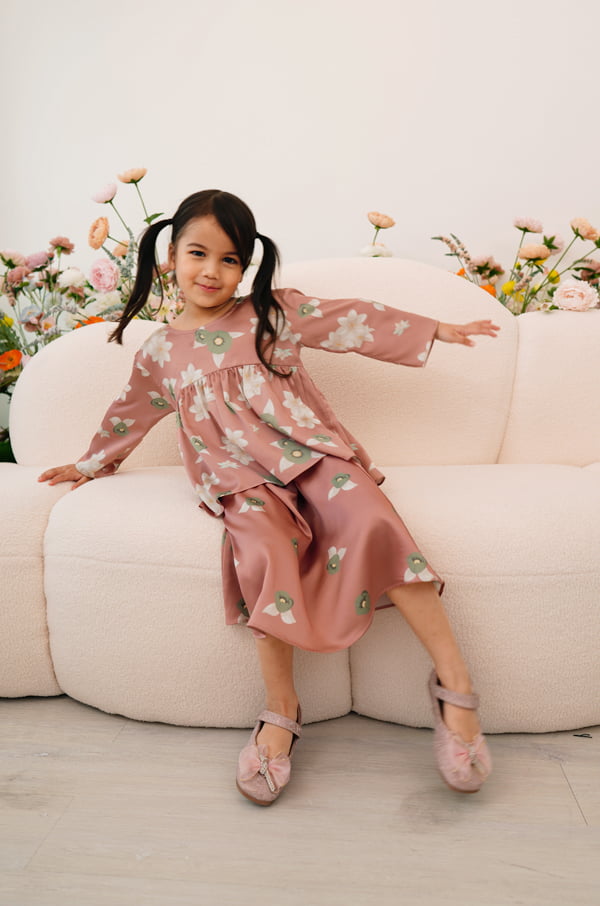 LITTLE ROSEANNE SET (CORAL BROWN)