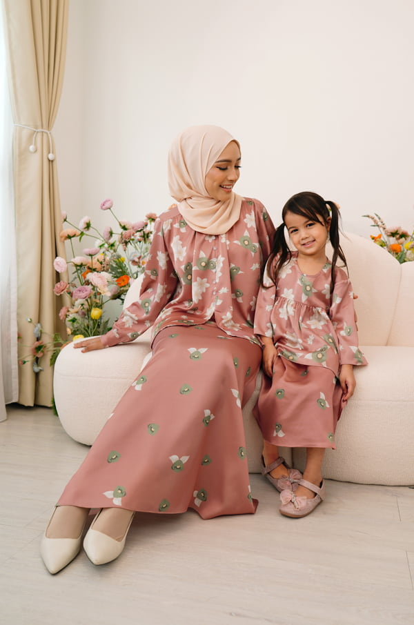 LITTLE ROSEANNE SET (CORAL BROWN)
