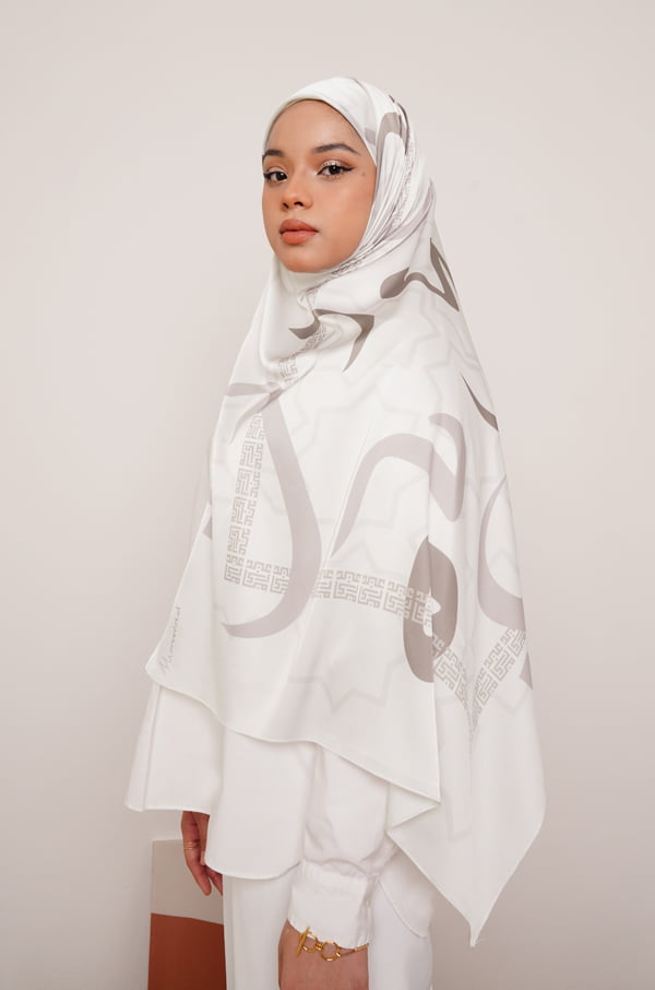 HULWAH PRINTED SHAWL (EMERGING TAUPE)