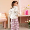 LITTLE KIEARA : LUCY PRINTED KURUNG KIDS (PERIWINKLE)