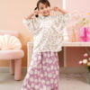 LITTLE KIEARA : LUCY PRINTED KURUNG KIDS (PERIWINKLE)