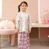 LITTLE KIEARA : LUCY PRINTED KURUNG KIDS (PERIWINKLE)