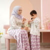 LITTLE KIEARA : LUCY PRINTED KURUNG KIDS (PERIWINKLE)
