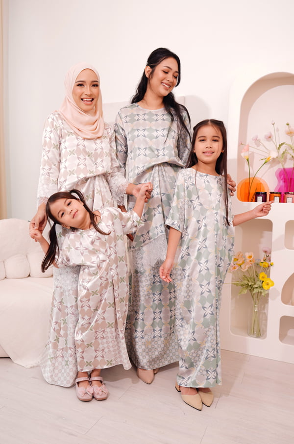 KIDS 5 LITTLE ZEHRA KAFTAN (LAUREL GREEN)