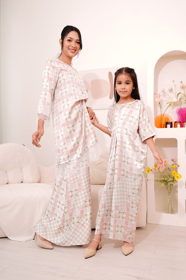KIDS 5 LITTLE ZEHRA KAFTAN (SOFT PINK)