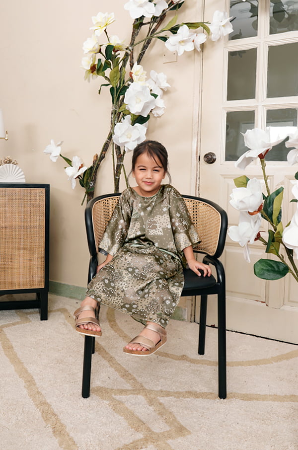 TAEJA PAREO SET KIDS (ARMY GREEN)