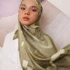 LIGHT OLIVE 2 HULWAH PRINTED SHAWL (LIGHT OLIVE)