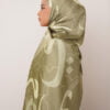 LIGHT OLIVE 3 HULWAH PRINTED SHAWL (LIGHT OLIVE)