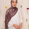 AILEE PRINTED SHAWL (WINE RED)
