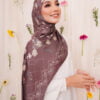 AILEE PRINTED SHAWL (WINE RED)