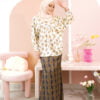 MOM 2 KIEARA : KARA PRINTED KURUNG MOM (MIDNIGHT BROWN)