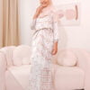 MOM 2 ZEHRA PRINTED KURUNG (MAUVE)