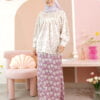 KIEARA : LUCY PRINTED KURUNG MOM (PERIWINKLE)