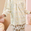 KIEARA : LUCY PRINTED KURUNG MOM (YELLOW BEIGE)