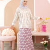 KIEARA : LUCY PRINTED KURUNG MOM (PERIWINKLE)