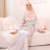 MOM 4 ZEHRA PRINTED KURUNG (MAUVE)
