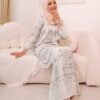 MOM 4 ZEHRA PRINTED KURUNG (COOL GREIGE)