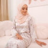 MOM 5 ZEHRA PRINTED KURUNG (MAUVE)