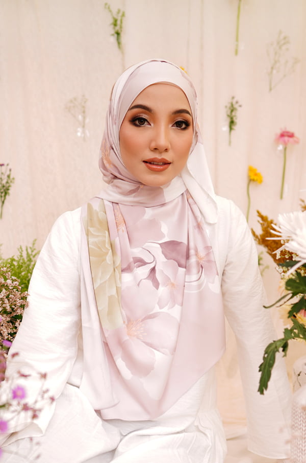 AZALEA PRINTED SHAWL (DUSTY ROSES)
