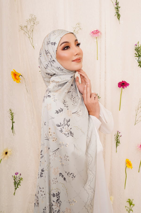 AILEE PRINTED SHAWL (SOFT FERN)
