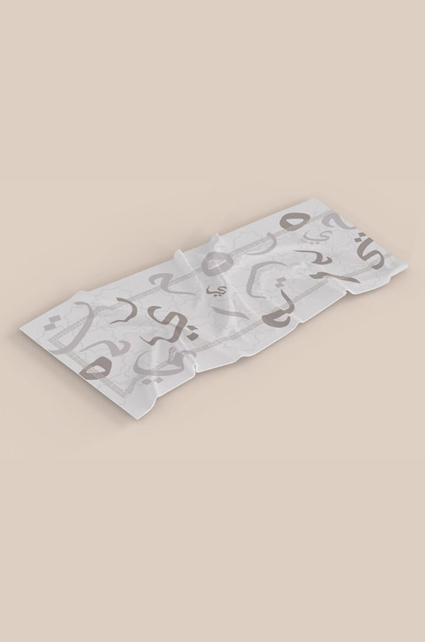 HULWAH PRINTED SHAWL (EMERGING TAUPE)