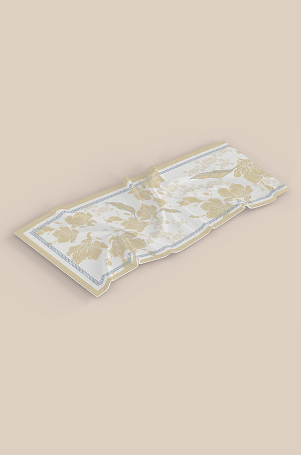 AINUN PRINTED SHAWL (YELLOW TAIL)