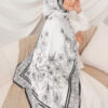 NEELA FLOWER PRINTED SHAWL (BLACK)