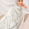 NEELA FLOWER PRINTED SHAWL (RUSSIAN DARK GREEN)